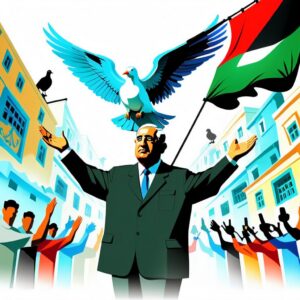 パレスチナ議長がイスラエルに対する強い非難をビデオ演説で表明