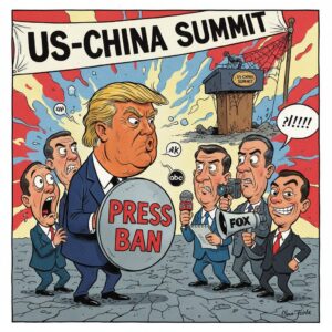 トランプ政権と主要テレビ局の対立：「米中首脳会談」報道巡る争いが表面化