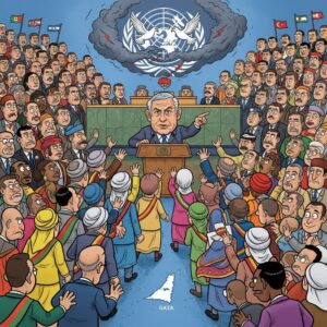 ネタニヤフ氏の国連演説が波紋、ガザ「虐殺」に関する発言に外交団が退席