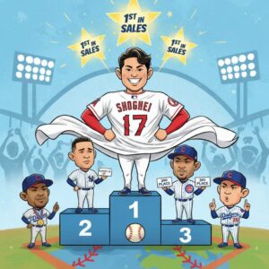 大谷翔平、歴史的な成果で4年連続ユニフォーム売り上げトップを獲得