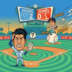大谷翔平が無安打も佐々木朗希の好投でドジャースが快勝、ジャイアンツとの一戦を制す