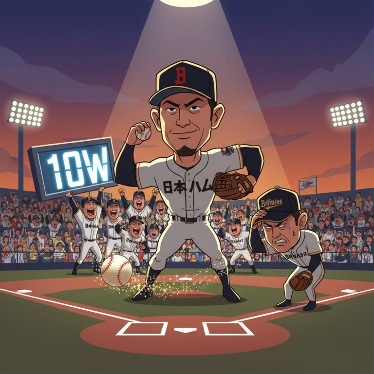 日本ハム伊藤、8回無失点の快投で10勝目！オリックスは援護に苦しむ