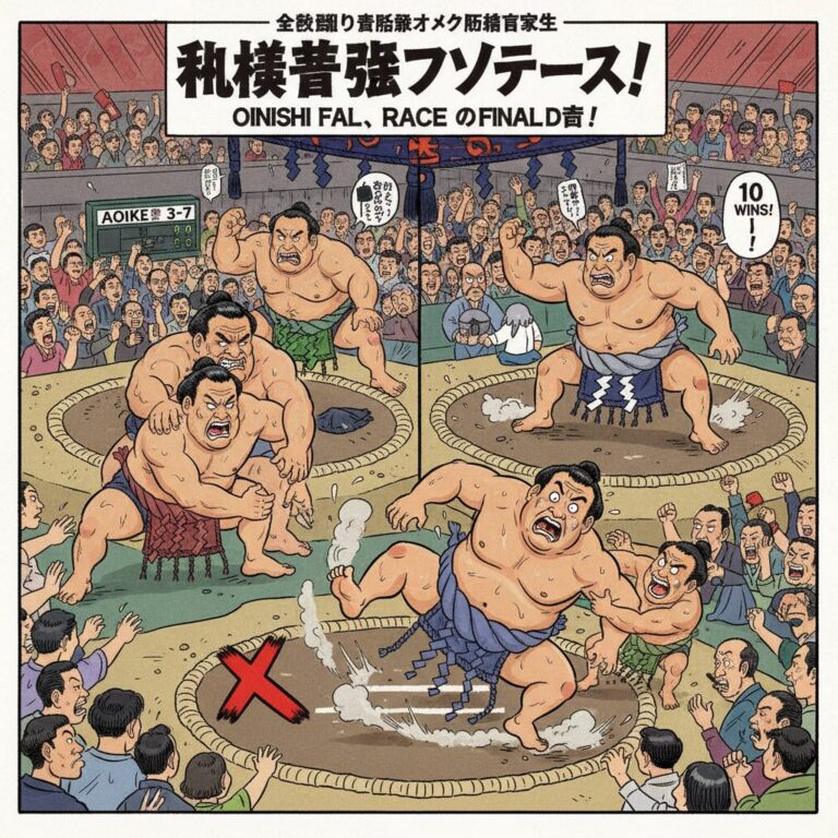 秋場所１４日目の大波乱！横綱大の里が連敗で優勝争い千秋楽に持ち越し