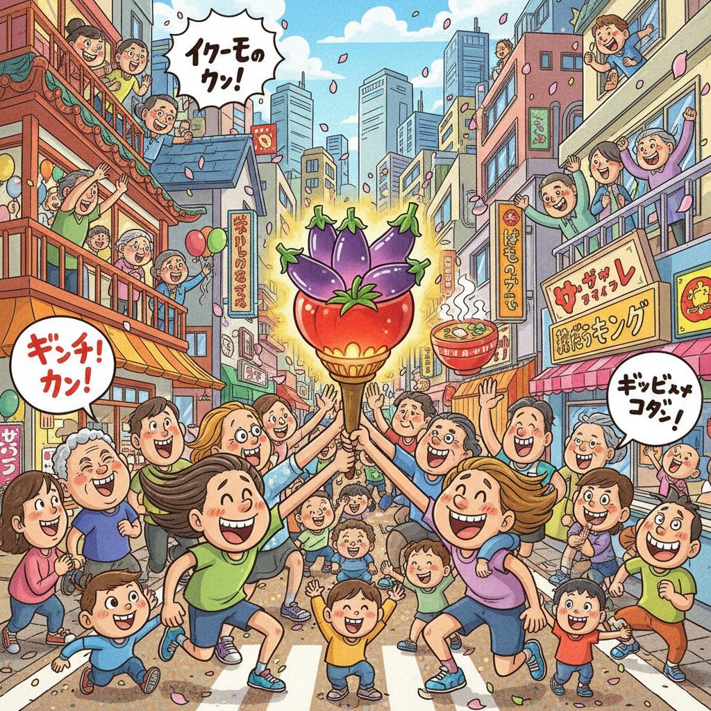 寺島なすを使ったユニークな「青果リレー」が10周年を迎える