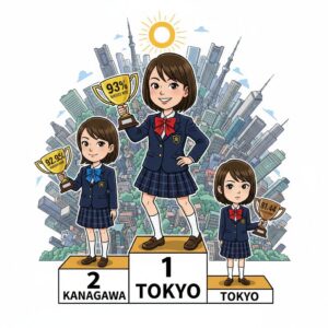 早慶合格率ランキング：女子校トップ3は圧巻の高さ