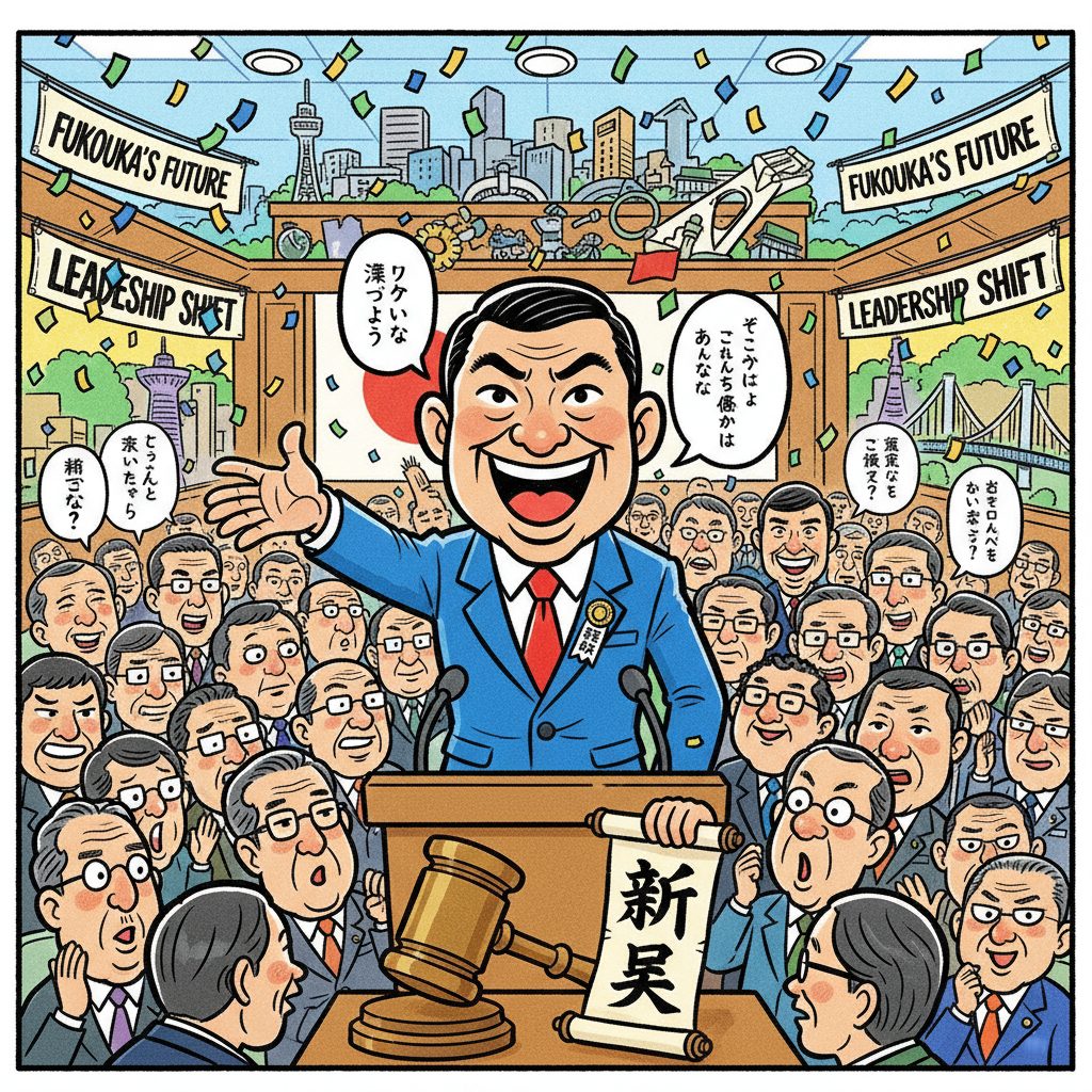 福岡自民党県連：古賀篤衆院議員が新会長に、国会議員就任は11年ぶり