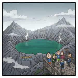 蔵王の「御釜」：運命に委ねられた絶景とその背後にある火山活動