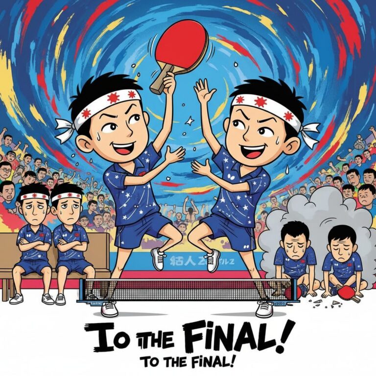 卓球アジア大会男子ダブルスで日本ペアが中国勢を破り決勝進出