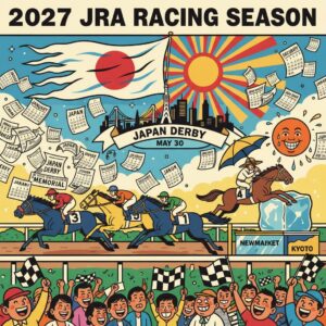 JRA、2027年の競馬日程を発表：初日は1月4日、日本ダービーは5月30日東京で開催