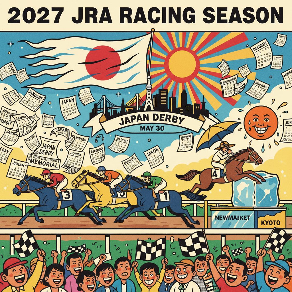 JRA、2027年の競馬日程を発表：初日は1月4日、日本ダービーは5月30日東京で開催