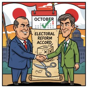 衆院選制度改革へ向け与野党が大筋合意、10月末をめどに結論を目指す