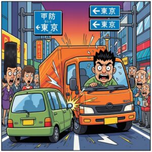 東京・府中市で追突事故: 80代女性が死亡、20代男性を逮捕