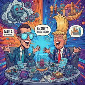アンソロピックのCEOとトランプ氏が会食、AIに関する安全性議論か