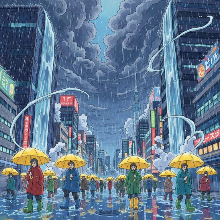 東京都心で歴史的な雨続き：1886年以降の統計上、過去最長の34日連続雨に